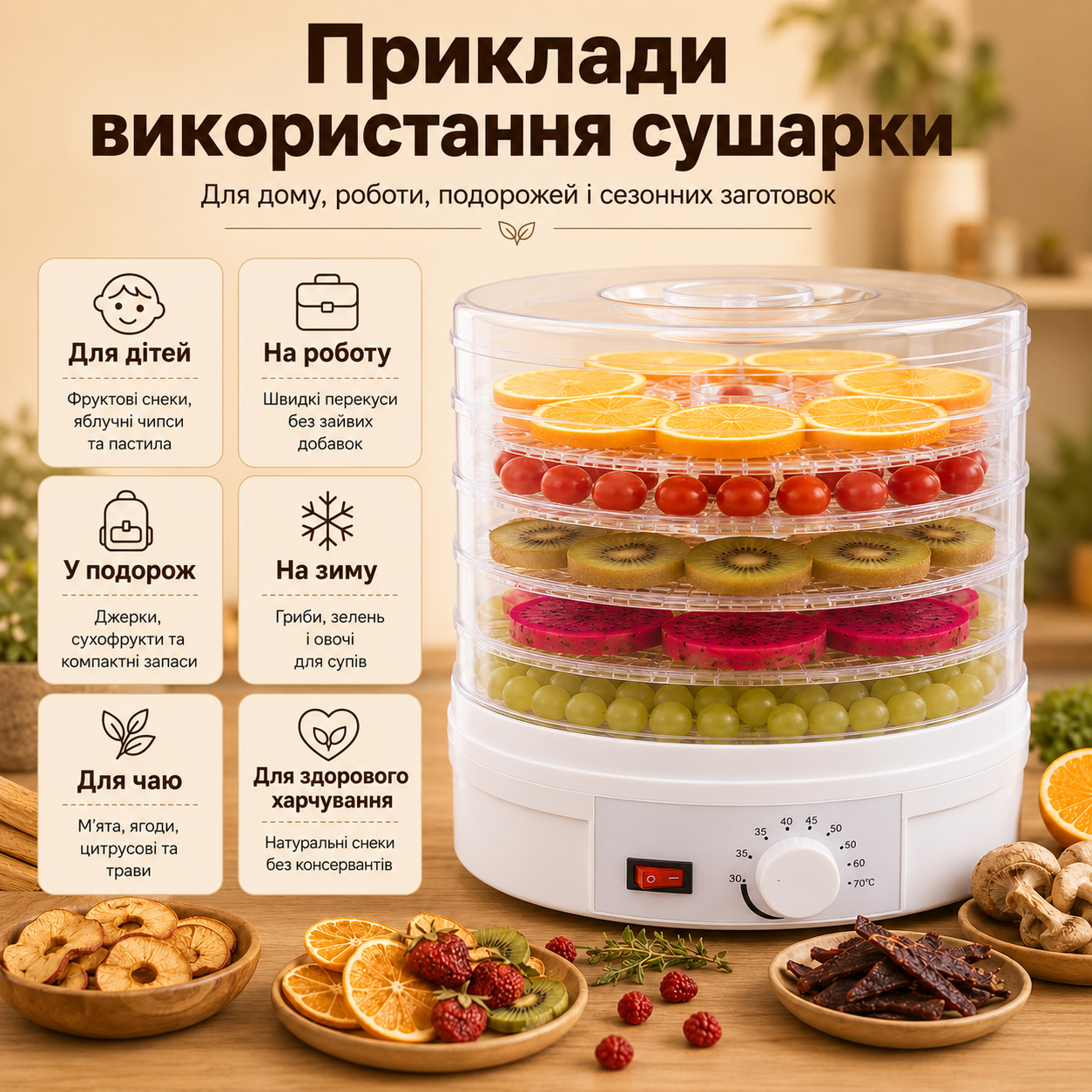 Приклади використання сушарки